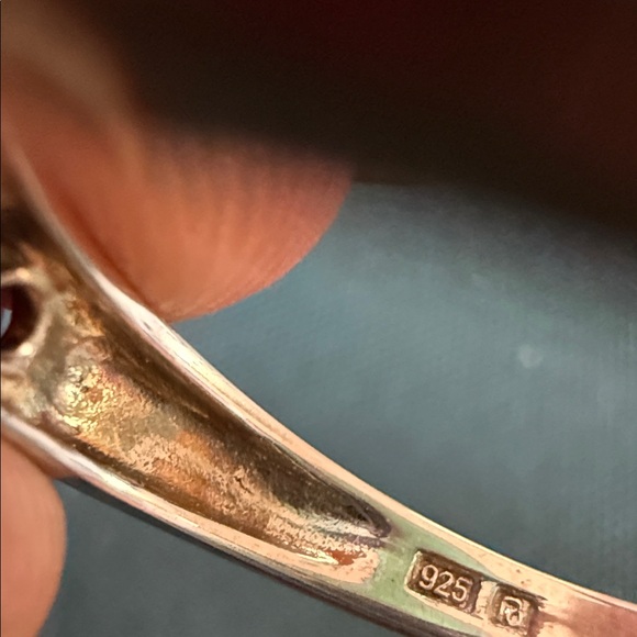 Sterling Silver semi-precious gemstone Bracelet and Ring Set - Picture 7 of 12